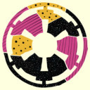 Men's Star Wars Retro Galactic Empire Logo  Adult T-Shirt