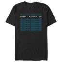 Men's Battlebots Silver and Blue Logo Stack  Adult T-Shirt