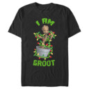 Men's Marvel Christmas I am Groot Lights  Adult T-Shirt