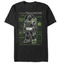 Men's Toy Story Buzz Lightyear Diagram  Adult T-Shirt