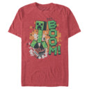 Men's Minecraft Creeper Boom  Adult T-Shirt
