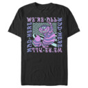 Men's Alice in Wonderland We're All Mad Here, Cheshire Cat  Adult T-Shirt