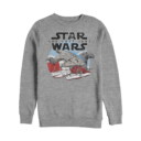 Men's Star Wars The Last Jedi Millennium Falcon Crait Battle  Adult Sweatshirt