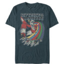 Men's Voltron: Defender of the Universe Retro Rainbow Lions  Adult T-Shirt
