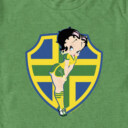 Men's Betty Boop Brazil Soccer Badge  Adult T-Shirt