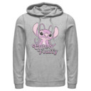 Men's Lilo & Stitch Angel Cute & Fluffy  Adult Pull Over Hoodie