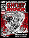 Men's Marvel Ghost Rider Comic Book Cover Print  Adult T-Shirt