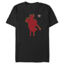 Men's Professional Bull Riders Red Cowboy Silhouette  Adult T-Shirt