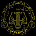 Men&#039;s Harry Potter Hufflepuff House Emblem  Adult Pull Over Hoodie