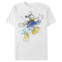 Men's Mickey & Friends Donald Duck Paint Splatter  Adult T-Shirt