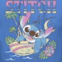 Men's Lilo & Stitch Surfing Stitch  Adult Pull Over Hoodie