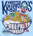 Men's The Simpsons Frosted Krusty O's  Adult T-Shirt