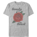 Men's Beauty and the Beast Rose  Adult T-Shirt