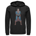 Men's Superman Bold Hero Pose  Adult Pull Over Hoodie