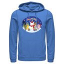 Men's Pokemon Christmas Happy Holidays Snowman  Adult Pull Over Hoodie