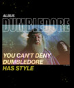 Men's Harry Potter Dumbledore Has Style  Adult T-Shirt