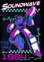 Men's Transformers Soundwave 1984  Adult T-Shirt