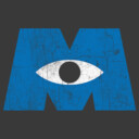 Men's Monsters Inc Eye Logo  Adult Pull Over Hoodie