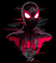 Men's Marvel Spider-Man: Miles Morales Portrait Drawing  Adult T-Shirt