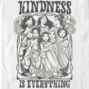 Men's Disney Black and White Princesses Kindness is Everything  Adult T-Shirt