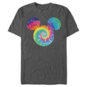Men's Mickey & Friends Rainbow Tie-Dye Mickey Mouse Logo  Adult T-Shirt