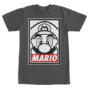 Men's Nintendo Mario Close Up  Adult T-Shirt