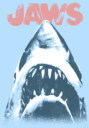 Men's Jaws Distressed Shark Poster  Adult T-Shirt