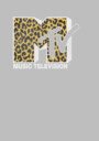 Men's MTV Cheetah Print Logo  Adult Long Sleeve Shirt