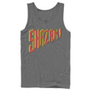 Men's Justice League Shazam Text Logo  Adult Tank Top