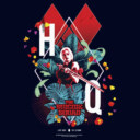 Men's The Suicide Squad Harley Quinn Jungle Card  Adult T-Shirt