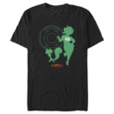 Men's DC League of Super-Pets Green Lantern and Chip Silhouettes  Adult T-Shirt