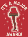 Men's A Christmas Story It�s a Major Award Leg Lamp  Adult T-Shirt
