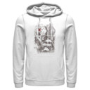 Men's Pirates of the Caribbean: Curse of the Black Pearl Jack Sparrow Distressed Skull Poster  Adult Pull Over Hoodie