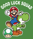 Men's Nintendo Super Mario St. Patrick's Day Good Luck Squad  Adult T-Shirt