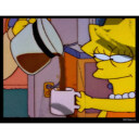 Men's The Simpsons Lisa Coffee  Adult Pull Over Hoodie