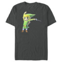 Men's Nintendo Legend of Zelda Cartoon Link  Adult T-Shirt
