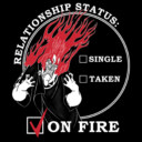Men's Hercules Hades Valentine's Day Status, ON FIRE!  Adult T-Shirt