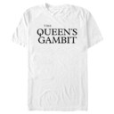 Men's The Queen's Gambit White Logo  Adult T-Shirt