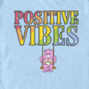 Men's Care Bears Positive Vibes Cheer  Adult T-Shirt