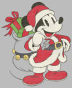 Men's Mickey & Friends Santa Mouse  Adult T-Shirt