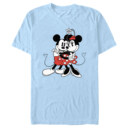 Men's Mickey & Friends Retro Minnie and Mickey Hug  Adult T-Shirt