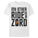 Men's Power Rangers Other Ride is a Zord  Adult T-Shirt