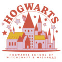 Men's Harry Potter Cute Starry Hogwarts  Adult T-Shirt