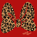 Men's Mickey & Friends Cheetah Print Minnie Mouse Bow  Adult Tank Top