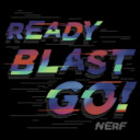 Men's Nerf Gradient Ready Blast Go  Adult T-Shirt