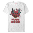 Men's Marvel Deadpool Be Mine Nerd  Adult T-Shirt