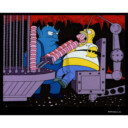 Men's The Simpsons Homer and the Devil  Adult Sweatshirt