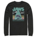 Men's Jaws Amity Island Regatta Shark  Adult Long Sleeve Shirt