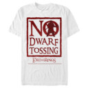 Men's The Lord of the Rings Fellowship of the Ring No Dwarf Tossing  Adult T-Shirt