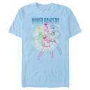 Men's Power Rangers Character Outlines  Adult T-Shirt